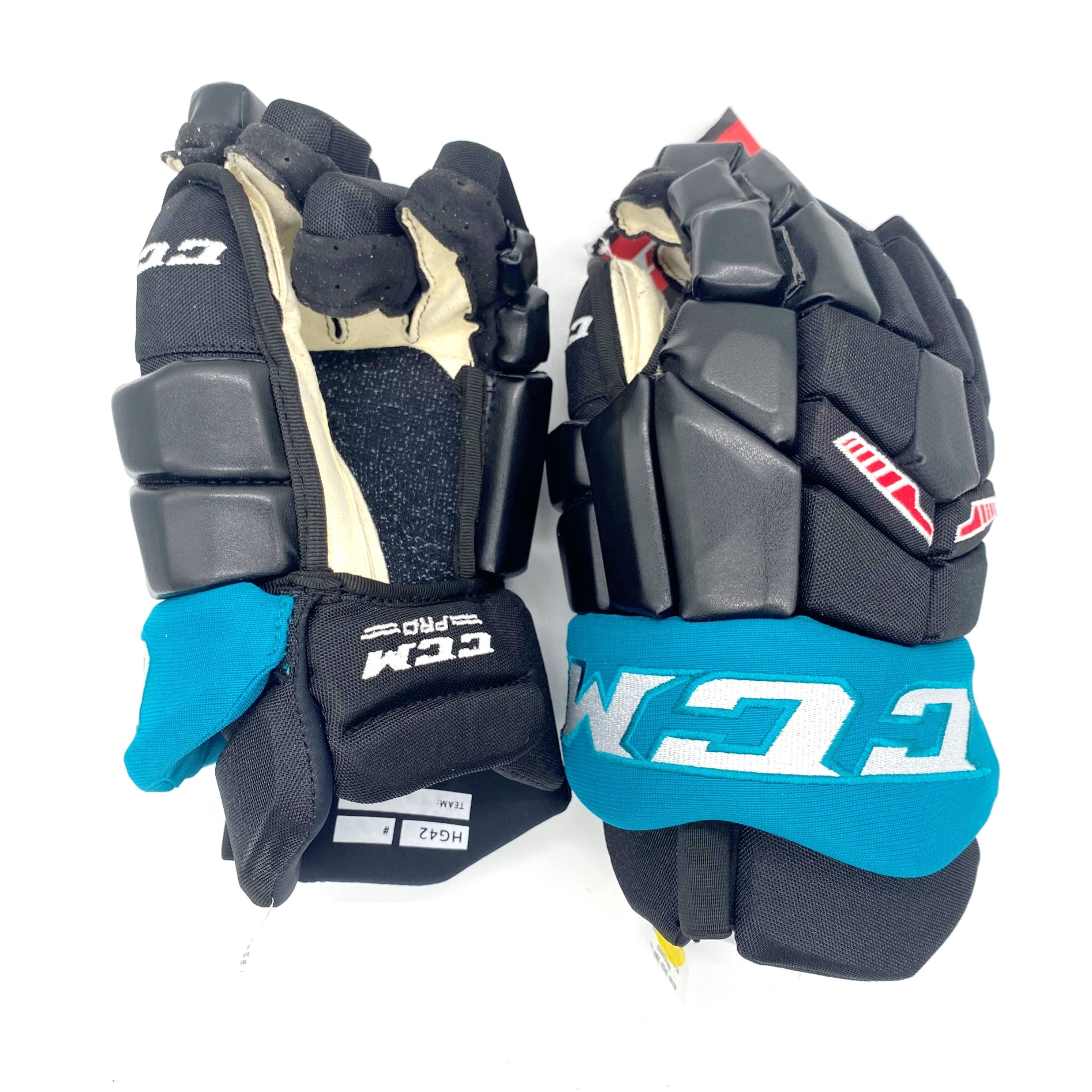 CCM HG42 - Gant WHL Pro Stock (noir/bleu sarcelle/blanc/rouge)